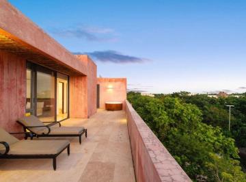 Departamento de 3 habitaciones, Tulum · Penthouse con Jacuzzi Privado y 3 Terrazas Listo Para Rentas Premium en Tulum