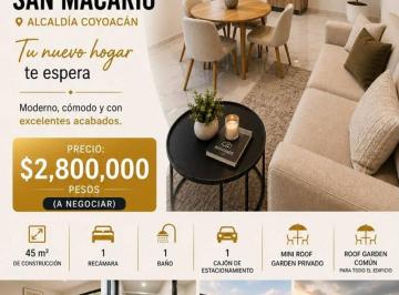 1 · Apartamento en Venta en Coyoacán: Ubicación Estratégica Cerca de Estadio Azteca