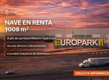 Nave industrial · 1008m² · Nave Industrial en Renta en Europark II, Carretera Queretaro, Queretaro