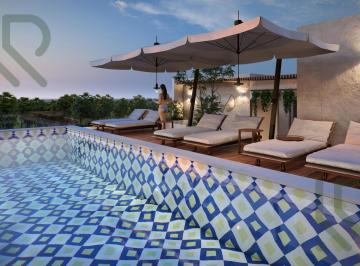 Departamento · 45m² · 1 Recámara · 1 Estacionamiento · Estudio en Venta en Playa del Carmen a 10 Min de La Playa | con Solarium