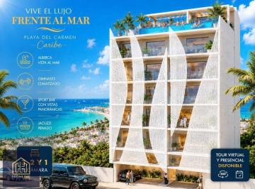 Departamento · 58m² · 2 Recámaras · 1 Estacionamiento · Vista Al Mar Playa del Carmen Departamento de 2 Recamaras