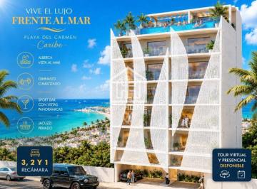 Departamento · 58m² · 2 Recámaras · 1 Estacionamiento · Vista Al Mar Playa del Carmen Departamento de 2 Recamaras