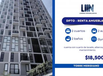 Departamento de 2 habitaciones, León · Departamento Amueblado y Equipado en Renta en Torre Meridiano