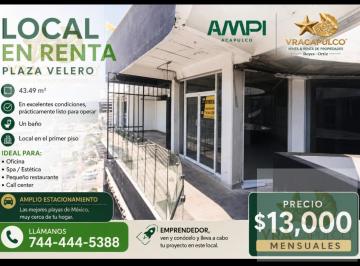 Local comercial · 43m² · 5 Estacionamientos · Local Navegantes Acapulco Colosio