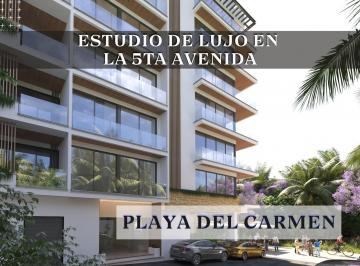 Departamento · 53m² · 1 Estacionamiento · Estudio en La 5ta Av | Playa del Carmen | Pet Friendly | Alberca Infinita