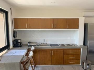 una cocina equipada en ahal playa del carmen · Departamento 1 Recamara en Renta Amueblado Cerca de Centro Maya | Edificio Ahal