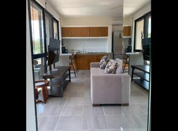 una sala en ahal playa del carmen · Estudio en Renta Amueblado | Cerca de Centro Maya | Edificio Ahal