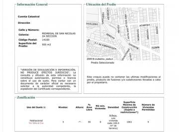 Terreno / Lote , Tlalpan · Terreno 505 m² H3/30, 5 Viviendas, 1,061 m² Construcción, Pedregal de San Nicolas | Desarrolladores.