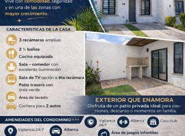 Casa en condominio de 3 habitaciones, El Marqués · Casa en Zákia Querétaro, Renta