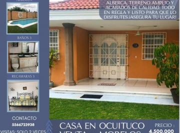 Casa de 3 habitaciones, Ayala · ¡Joya en Morelos! Casa en Venta en Ocuituco