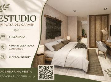 Departamento · 44m² · 1 Recámara · Estudio en Venta I Playa del Carmen I 1 Rec I I Alberca Infinity Ocean View