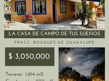 Quinta de 3 habitaciones, Arteaga · Casa de Campo de 230 m², en Terreno de Pino Piñonero de 1,614 m² en Arteaga, Coahuila.