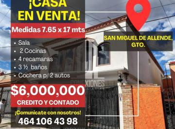 Casa de 4 habitaciones, San Miguel de Allende · Casa en Venta, San Miguel de Allende, Guanajuato