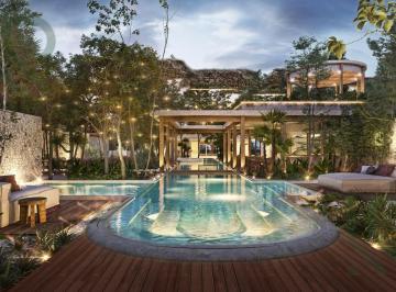 Departamento · 46m² · 1 Recámara · 1 Estacionamiento · Estudio en Venta en Tulum a 5 Minutos de La Zona Hotelera | con Alberca y Elevador