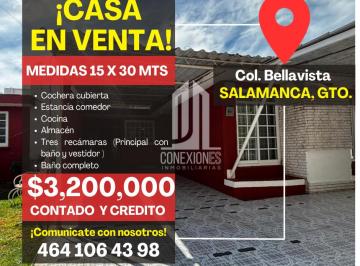 Casa de 4 habitaciones, Salamanca · Casa en Venta, Colonia Bellavista, Salamanca, Guanajuato