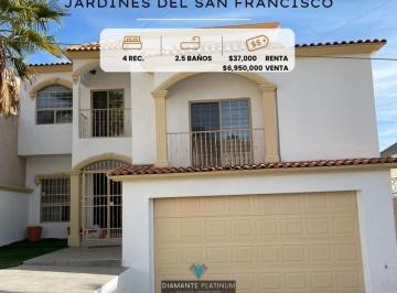 Casa · 282m² · 4 Recámaras · 2 Estacionamientos · Se Renta o Se Vende Casa en Fraccionamiento Jardines de San Francisco