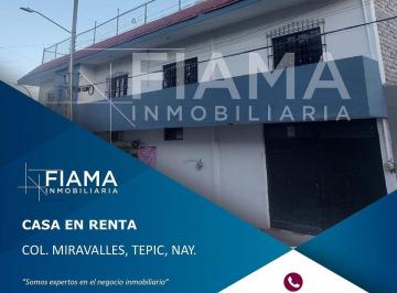 b9e7c8252a53d24eaae22ee9150e4f90a3bfb36ff954949a9dbf148ec9c3cee9 · Casa en Renta en Col. Miravalles, Tepic, Nayarit.