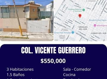 Casa de 3 habitaciones, Puebla · Venta de Casa en Vicente Guerrero, Puebla