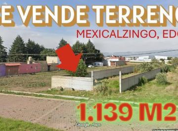 Terreno / Lote · 1139m² · Terreno en Venta en El Calvario Tepanuaya, Mexicaltzingo, Estado de México