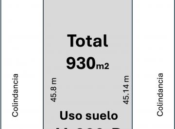Croquis Superficie · Terreno H - 200 - B Para Desarrollo Habitacional y Comercial en México Nuevo – 930 m