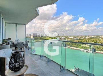 Departamento · 170ha · 2 Recámaras · 2 Estacionamientos · Departamento en Venta en Cancún en Sls Harbour Beach con Vista Al Mar y 2 Rec