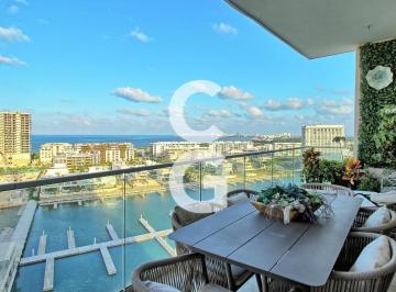Departamento · 247ha · 3 Recámaras · 2 Estacionamientos · Departamento en Venta y Renta en Cancún en Aria Puerto Cancún con Vista Al Mar