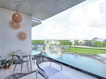 Departamento · 186ha · 3 Recámaras · 2 Estacionamientos · Departamento en Venta en Cancun en Residencial Country Club con Terraza Frente a Lago
