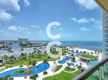 Departamento · 245ha · 3 Recámaras · 2 Estacionamientos · Departamento en Venta en Cancún en Torre Apus en Novo Puerto Cancún con Vista Al Canal y Al Mar