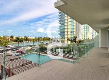 Departamento · 190ha · 3 Recámaras · 2 Estacionamientos · Departamento en Venta en Cancún en Sls Marina Beach en Puerto Cancún con Vista Al Mar