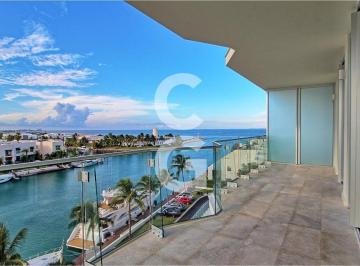 Departamento · 154ha · 3 Recámaras · 2 Estacionamientos · Departamento en Venta en Cancún en Sls Harbour Beach en Puerto Cancún con Vista Al Mar Caribe