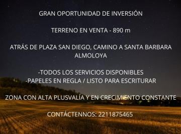 Terreno / Lote Venta MN 4,183,000 · Terreno Habitacional 890 m² con Todos Los Servicios | Excelente Ubicación