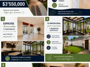 Casa de 3 habitaciones, Cuernavaca · Casa con 192 m² Superficie de Terreno, 3 Recámaras en Venta Chapultepec