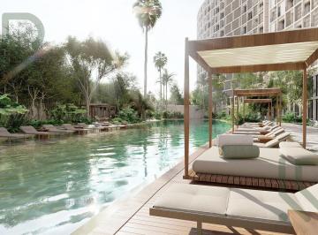 Departamento · 51m² · 1 Recámara · 1 Estacionamiento · Estudio en Venta en Cancun a 15 Min de La Playa | con Cancha de Padel y Alberca