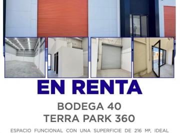 Bodega comercial , El Marqués · Renta Nave 40 Terra Park 360