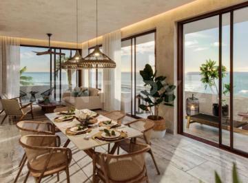 Departamento · 221m² · 3 Recámaras · 40 Estacionamientos · Venta de Penthouse Amueblado con Vista Al Mar en Puerto Morelos, Q. Roo Ofc1125
