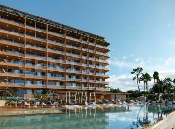 Departamento · 68m² · 1 Recámara · 40 Estacionamientos · Preventa Loft Amueblado Frente Al Mar en Puerto Morelos Ofc1225