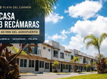 Casa · 87m² · 2 Recámaras · 1 Estacionamiento · Casa de 3 Recamaras en Playa del Carmen Dentro de Mayakoba | Senderos | Naturaleza | Alberca