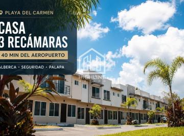 Casa · 87m² · 2 Recámaras · 1 Estacionamiento · Casa de 3 Recamaras en Playa del Carmen Dentro de Mayakoba | Senderos | Naturaleza | Alberca