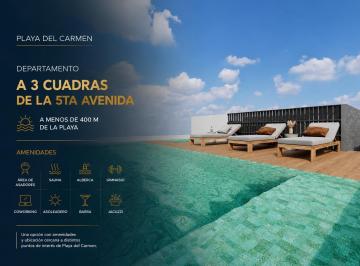Departamento · 40m² · 1 Recámara · 1 Estacionamiento · Departamento de 1 Recámara en Playa del Carmen a 400 m del Mar| a 3 Calles de 5ta Av| Rooftop