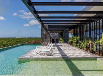 Departamento · 95m² · 2 Recámaras · Depa de 2 Recamaras en Amira District B208 - Roof Top Vista Mar Caribe - D305
