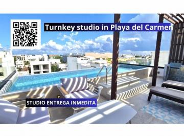 Departamento · 35m² · Studio en Venta en Playa del Carmen Amueblado Cerca de La 5ta Av
