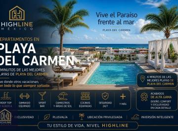 Departamento · 40m² · 1 Recámara · Departamento en Venta en Playa del Carmen con Roof de 1 Habitacion a Minutos de La Playa