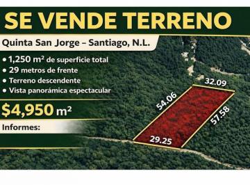 Quinta · 1250m² · Terreno en Venta en Quinta San Jorge