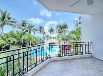 Departamento · 186m² · 3 Recámaras · 2 Estacionamientos · Departamento en Renta en Cancún en Punta Dorada en Residencial Isla Dorada con Vista a La Laguna