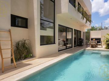 Villa · 4 Recámaras · Hermosa Villa de 4 Recamaras en Renta Largo Plazo, Riviera Tulum.