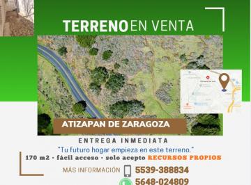 Terreno / Lote de 2 habitaciones, Atizapán de Zaragoza · Terreno en Venta