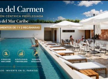Departamento · 105m² · 2 Recámaras · 2 Estacionamientos · Departamento 1 y 2 Recamras en Venta Playa del Carmen Cerca Al Mar