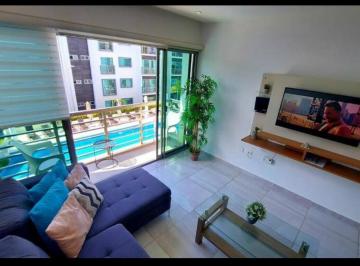 Departamento de 3 habitaciones, Benito Juárez · Lujoso Departamento Frente a Piscina Totalmente Amueblado