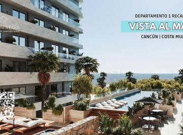 Departamento · 64m² · 1 Recámara · 1 Estacionamiento · Departamento 1 Recámara | Cancun - Costa Mujeres | Vista Al Mar | Segunda Linea de Mar | Club de Playa