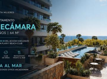 Departamento · 64m² · 1 Recámara · 1 Estacionamiento · Departamento 1 Recámara | Cancun - Costa Mujeres | Vista Al Mar | Segunda Linea de Mar | Club de Playa